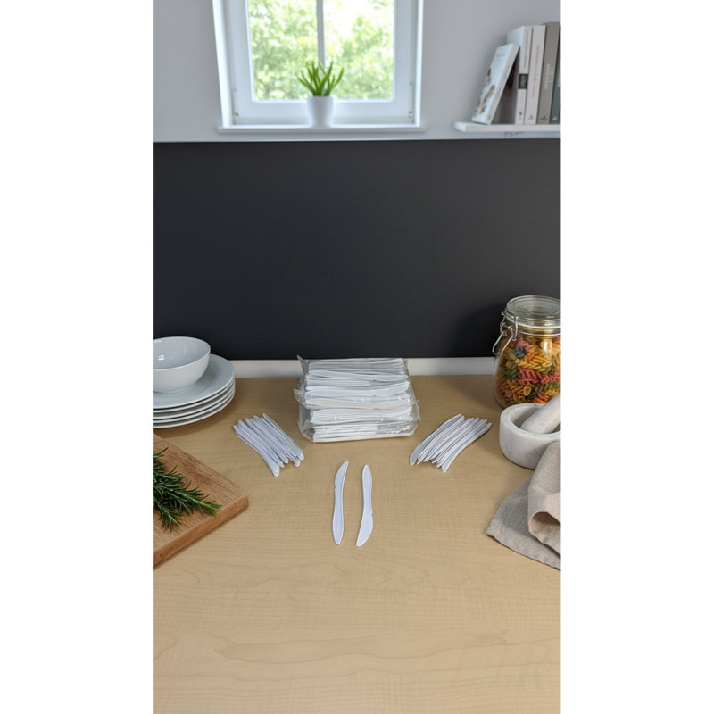 Couteaux royaux en PP de poids moyen Royal, poignée lisse pour une utilisation confortable et hygiénique, 1000 pièces par caisse
