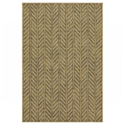 Black Indoor/Outdoor Area Rug