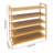 5-Tier 15 Pair Solid Bamboo Shoe Rack