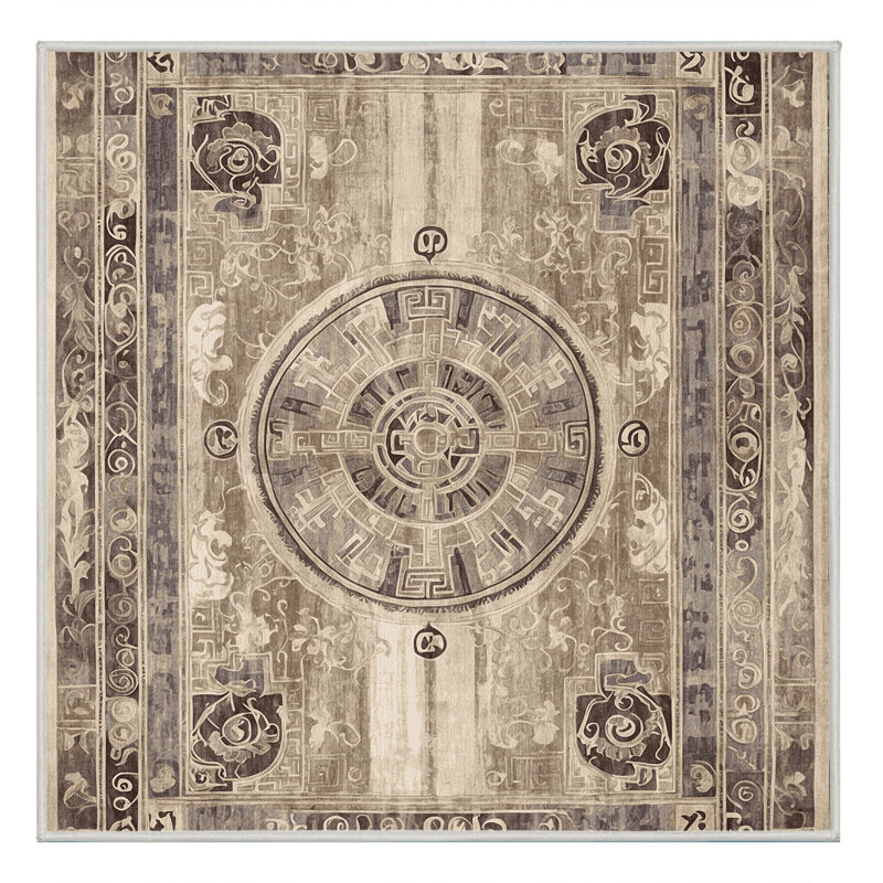 Cretan Harmony Rug, Square 7'