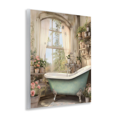 Salle de bain sur plaque murale