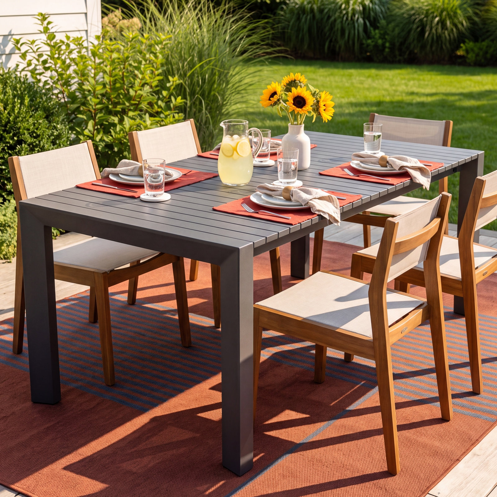 Windcrest 35" Extendable Patio Dining Table