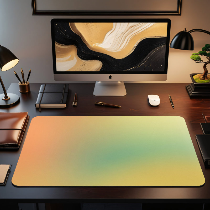 Polyester Desk Pad, 14.4x12.1