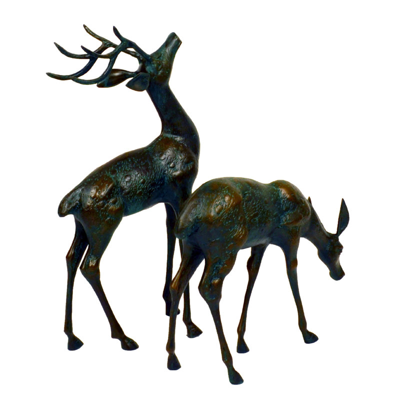 Dakota Animals Weather Resistant Metal Garden Statue