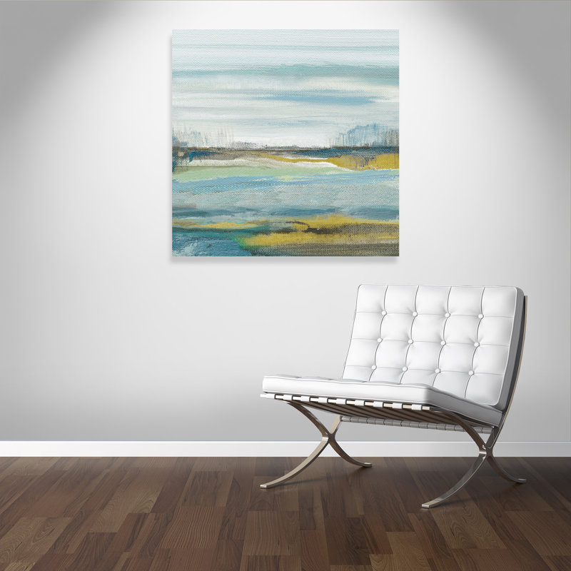 Lewbeach II - Peinture, Toile tendue, H 45 po x l 45 po x P 1,38 po