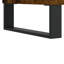 Table basse Vidaxl en bois d'ingénierie chêne fumé, métal-1054413317