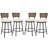 Swivel Outdoor Bar&Counter Stool with Cushion(Set of 4)