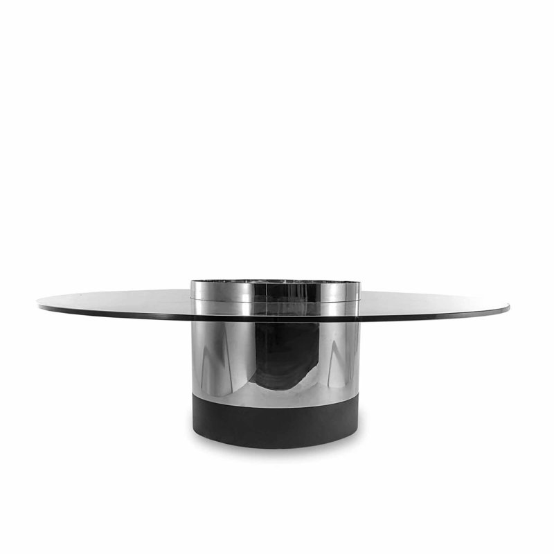 Table basse cylindrique, Argent