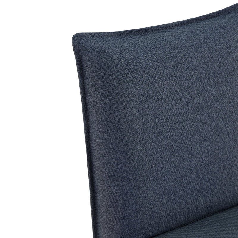  Jaffson Slipcover Upholstered Dining Chair, Linen Effie Indigo 