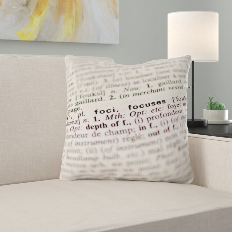 Coussin décoratif dictionnaire
