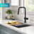 Urbix Industrial Pull-Down Single Handle Kitchen Faucet-73246113