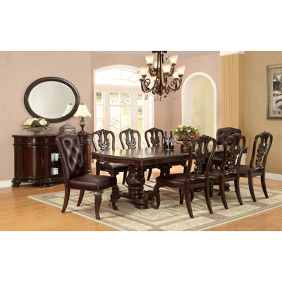 Palmyra 8 - Person Extendable Double Pedestal Dining Set