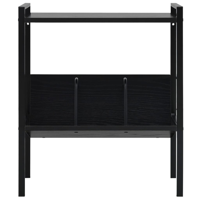 Fincastle 59cm H x 28cm W Standard Bookcase, Black