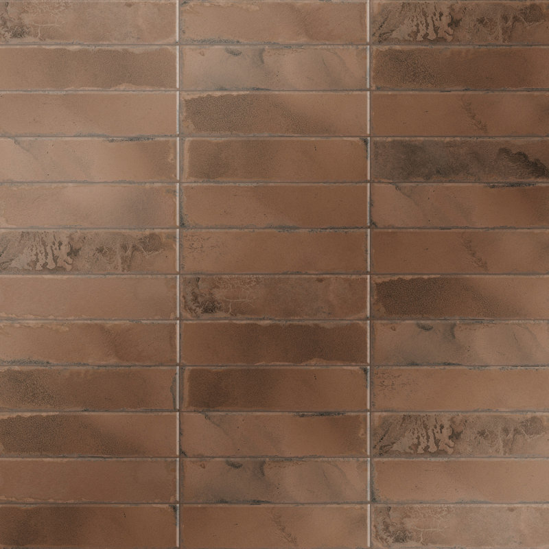 Luca 3" x 12" Ceramic Tile, Brown