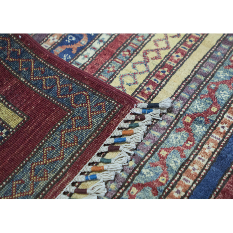 Hand-Knotted High-Quality Blue Runner