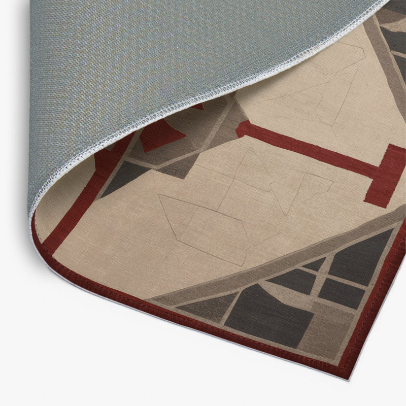 Tapis intérieur et extérieur Mirrored Motion, Rectangulaire 2 pi x 3 pi