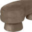 Banc rembourré en velours taupe Zenna-1821666956