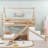 Wood Twin Over Twin Bunk Bed With Slide, Staircase And Storage-467393340