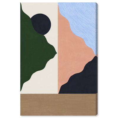Peaking Mountains Print by Oliver Gal