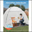 Tente de cabine de peinture portable avec plancher intégré et moustiquaire