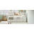 L-Shaped Bed Frame With Drawer And And Bookcase,Corner Bed Wooden Captain Bed With Led Downlight And USB Port For Small Room,Bedroom, Guest Room, White-1793987637