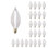 25 W, ampoule incandescente à intensité variable C11, culot E12 / candélabre
