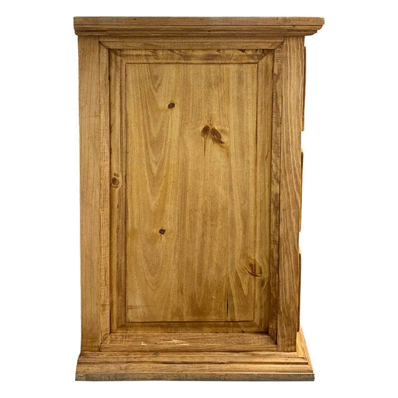 Commode double en bois massif à 8 tiroirs 78 po Deontrez