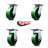 4 Piece Polyurethane on Cast Iron Caster Set