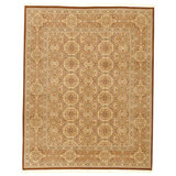 Hand Knotted Wool Area Rug in Red