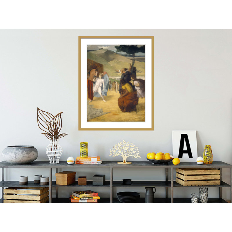 «Alexander and Bucephalus» par Edgar Degas, impression giclée encadrée, H 41,5 po x l 33,1 po