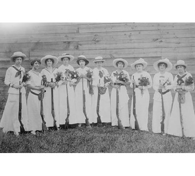 Nemours Womens Trap Shooting Club in Elegant Dress  Photograph Print