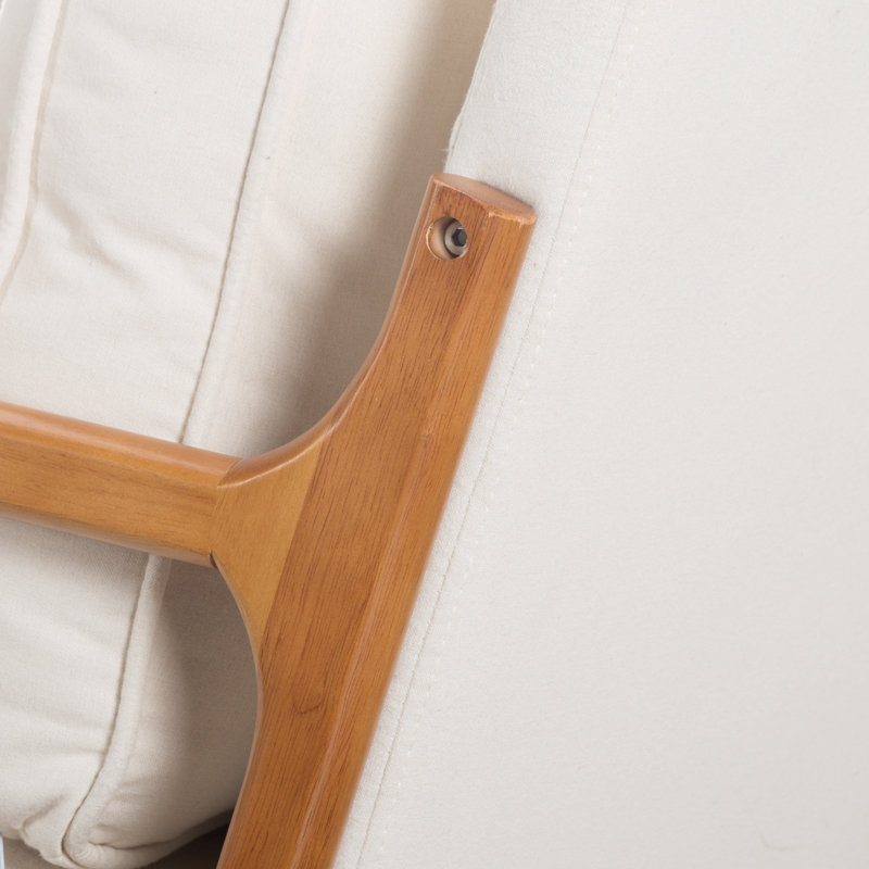Chaise d'appoint George Oliver, Lin beige