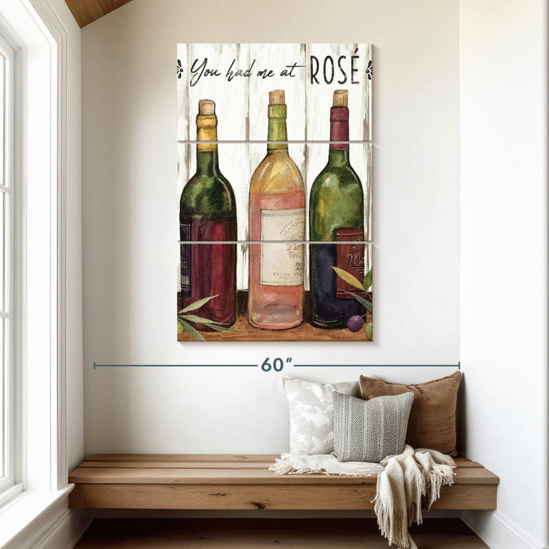 Yarlin Wine Bottles, 50" H x 32" W