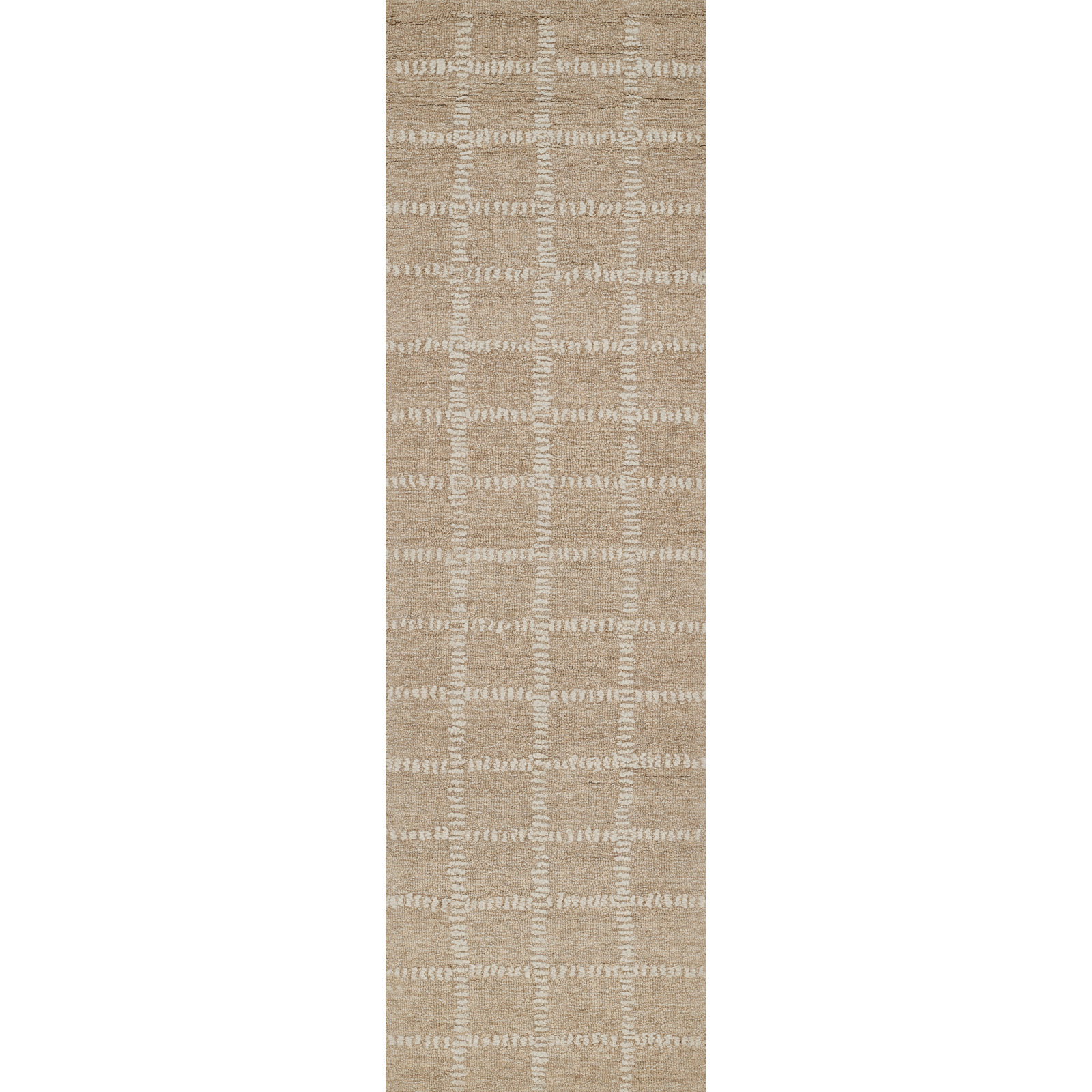 Lanora Hand Tufted Wool Beige Rug, Runner 2'3" x 8'