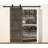 84'' Solid Wood Paneled Matte without Installation Hardware Kit Barn Door-86217090-86217097