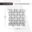 Basketweave Polished Marble Tile