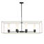 Luminaire suspendu linéaire à 6 lumières pour îlot de cuisine Portico-953632356-953632360-953632704
