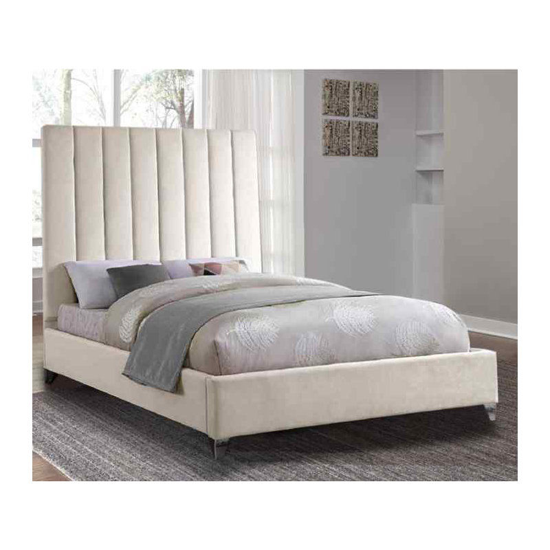 Upholstered Bed, Super King (6'), Cream