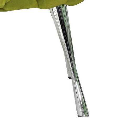 Solid + Manufactured Wood Accent Stool, Lime Green