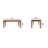 Classic Golden Teak Solid Wood Dining Table