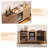 60" Mid-Century Coffee Bar Cabinet With Integrated Beverage Fridge, Adjustable Storage, Slatted Doors & Versatile Use-438753653