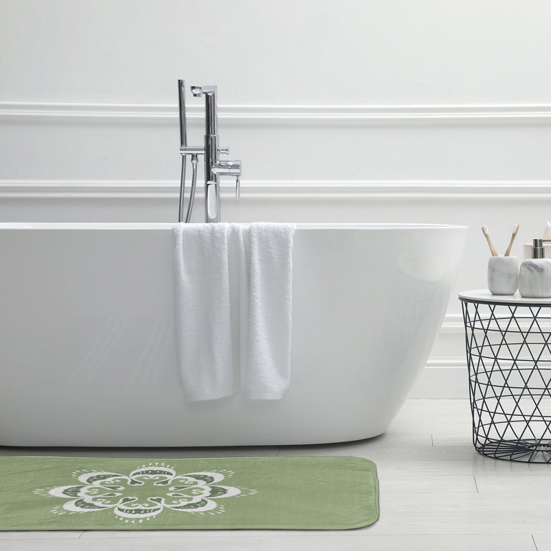 Tapis de bain Happy Hippy, L 21 po x L 34 po, Vert