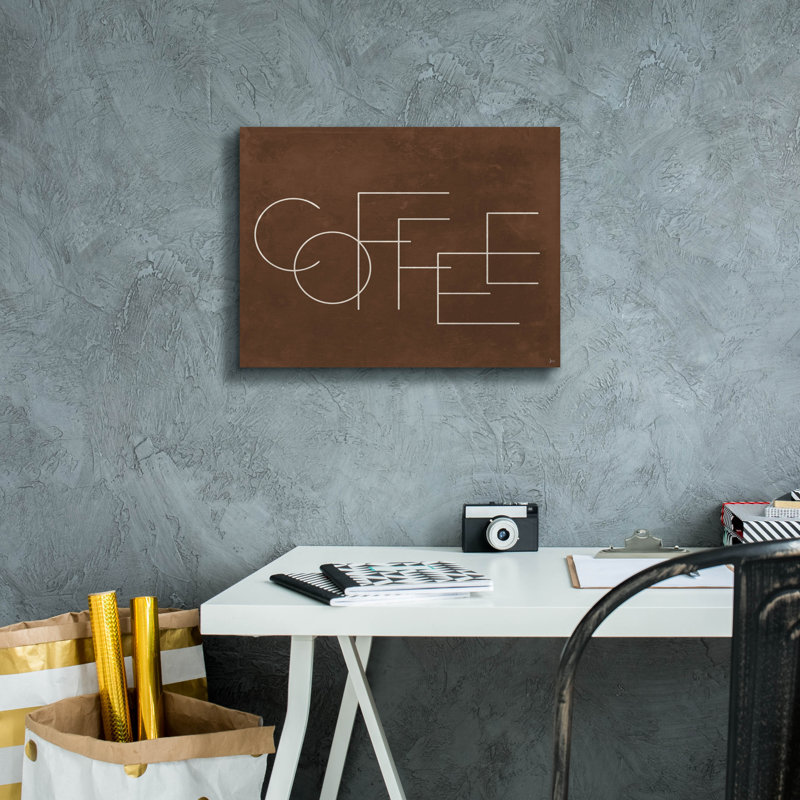 «Epic Graffiti» «Coffee I» par Jess Aiken, art mural sur toile, H 12 po x l 16 po x P 0,75 po