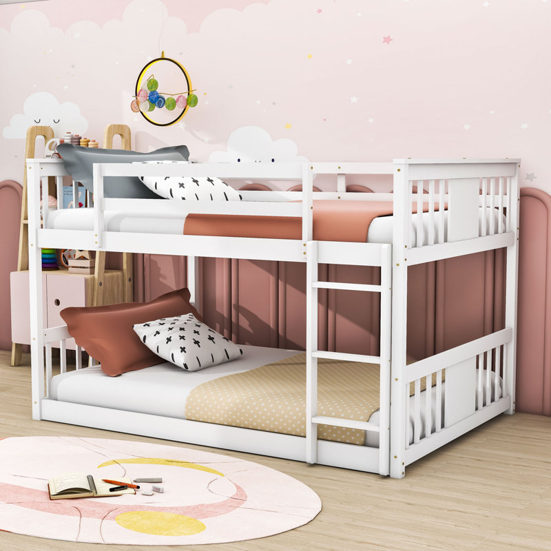 Ellisha Kids Full Over Full Bunk Bed, White
