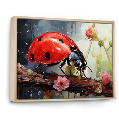 Curious Ladybug Crimson Serenity
