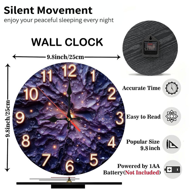 Horloge sur la nébuleuse rougeoyante