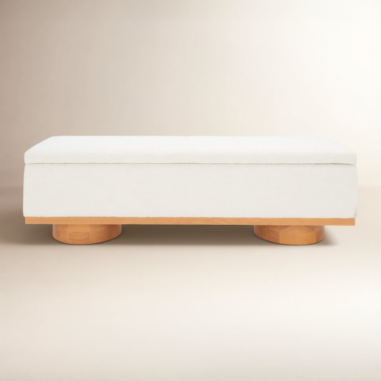 Morje Storage Bench, Ivory, Natural