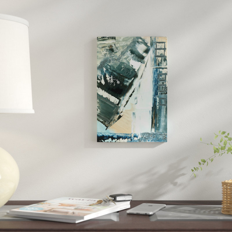 « avenue ii », impression sur toile, H 26 po x l 18 po x P 1,5 po, Toile avec cadre noir, Pas de tapis