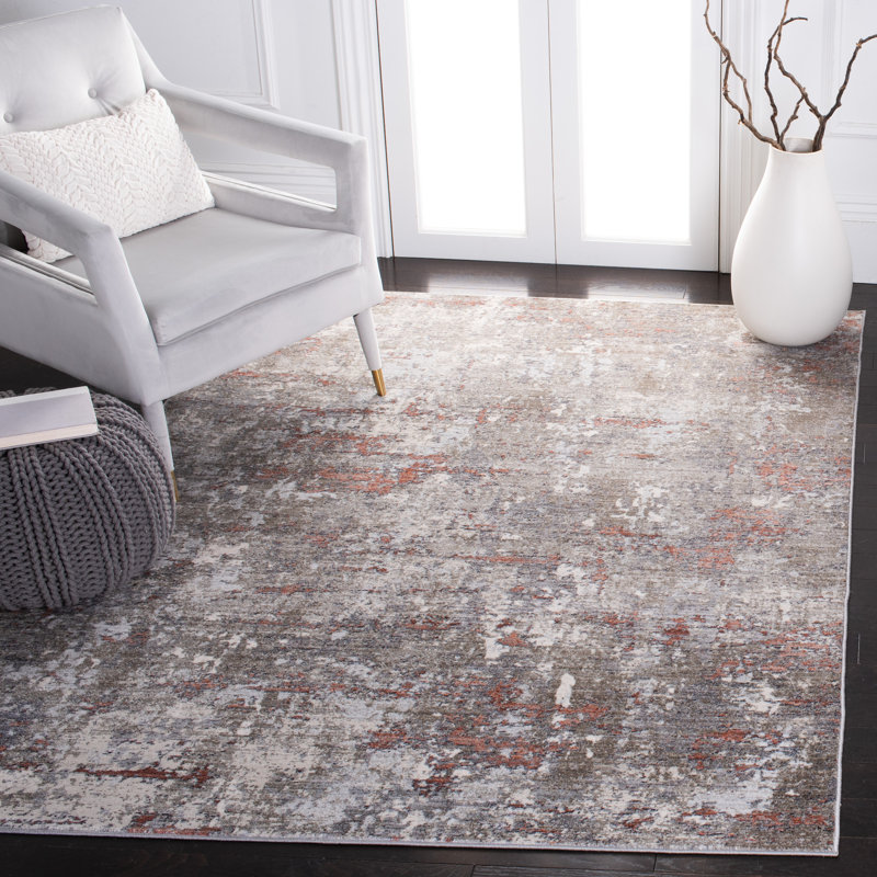 Tapis gris clair Mackenzie, Rectangle 5 pi 3 po x 7 pi 7 po