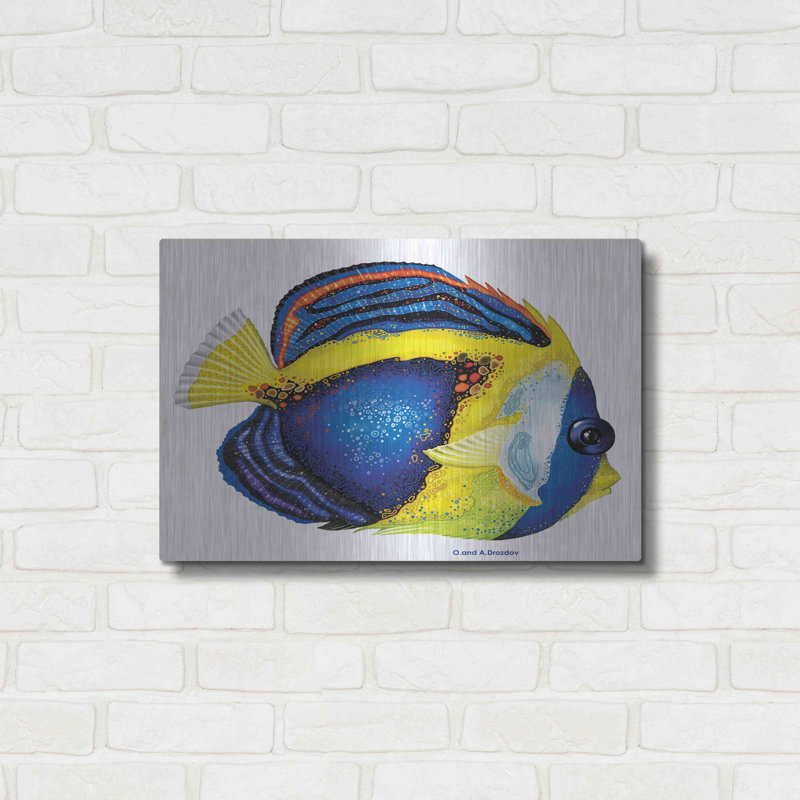 " New Fish 2 " by Olga And Alexey Drozdov, 16" H x 24" W x 0.13" D